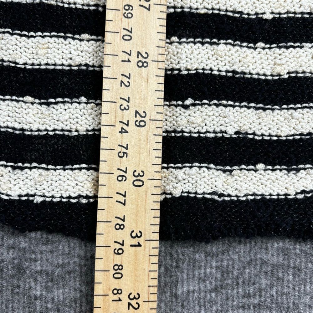 Free People Black and White Striped Swing Tunic Pullover Sweater - Picture 4 of 4